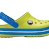 Crocs (GS) Crocband Round Toe Clogs “Yellow Blue” 204537-73E