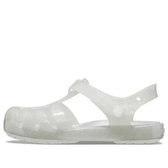 Crocs (GS) Isabella Glitter Sandals “White” 208444-0IC
