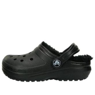 Crocs (GS) Kids Classic Lined Clogs “Black” 207010-060