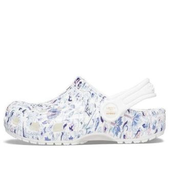 Crocs (GS) x Liberty London Classic Clogs “White Blue” 206514-100