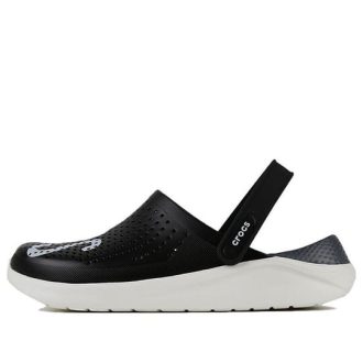 Crocs LiteRide LOGO Crocs Hollow Out Unisex Black Sandals “Black White” 205893-066