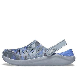 Crocs LiteRide Printed Camo Clogs “Blue Grey” 206491-4RV