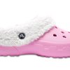 Crocs Mommoth Evo Clog Lightweight Wear-resistant Stay Warm Sports Slippers Pink 12878-6U5