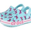 Crocs (PS) 4 Printing Outdoor Flat Heel Beach Sports Blue Sandals 206178-4O9 Crocs (PS) 4 Printing Outdoor Flat Heel Beach Sports Blue Sandals 206178-4O9