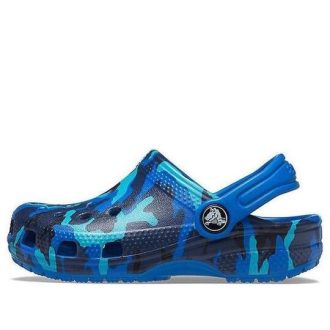 Crocs (PS) Camouflage Printing Beach Blue Sandals 205813-4JL