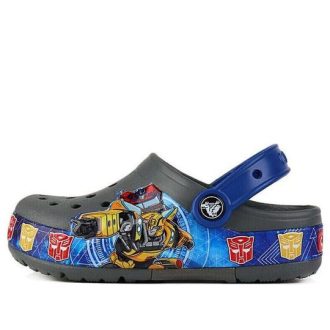 Crocs (PS) CFL Transformers Bnd Lt Slate Graffiti Outdoor Casual Gray Sandals 205501-0DA