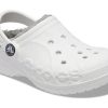 Crocs (PS) Classic Baya Lined Clog “White Grey” 207500-11H