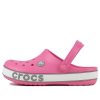 Crocs (PS) Crocband Bold Logo Outdoor Flat Heel Minimalistic Sports Pink Sandals 206022-65Y Crocs (PS) Crocband Bold Logo Outdoor Flat Heel Minimalistic Sports Pink Sandals 206022-65Y