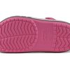Crocs (PS) Crocband Bold Logo Outdoor Flat Heel Minimalistic Sports Pink Sandals 206022-65Y Crocs (PS) Crocband Bold Logo Outdoor Flat Heel Minimalistic Sports Pink Sandals 206022-65Y