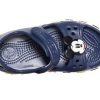 Crocs (PS) Funny Mickey Velcro Outdoor Open Toe Flat Heel Sports Deep Blue Sandals 206171-410 Crocs (PS) Funny Mickey Velcro Outdoor Open Toe Flat Heel Sports Deep Blue Sandals 206171-410