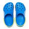 Crocs (PS) Funny Pattern Flat Heel Sports Blue Sandals 207074-4JL Crocs (PS) Funny Pattern Flat Heel Sports Blue Sandals 207074-4JL