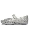 Crocs (PS) Isabella Flower Flat “Silver” 205461-040