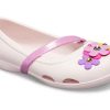 Crocs (PS) Lina Charm Flat Flowers Pale Pink Sandals 205529-6PI