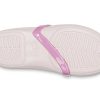 Crocs (PS) Lina Charm Flat Flowers Pale Pink Sandals 205529-6PI