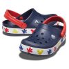 Crocs (PS) Mickey Outdoor Flat Heel Sports Deep Blue Sandals 207077-410
