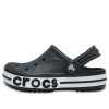 Crocs (PS) Small Crocs Outdoor Flat Heel Beach Sports Black White Sandals “Black White” 205100-001