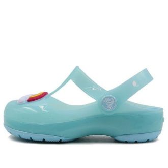 Crocs (PS) Small Crocs Outdoor Flat Heel Sports ice blue Sandals 205534-4O9 Crocs (PS) Small Crocs Outdoor Flat Heel Sports ice blue Sandals 205534-4O9
