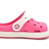 Crocs (PS) Small Crocs Outdoor Flat Heel Sports Pink Sandals 202282-6MI