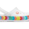 Crocs Rainbow Outdoor Beach Sports Big Boys White Sandals 207007-100