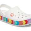 Crocs Rainbow Outdoor Beach Sports Big Boys White Sandals 207007-100