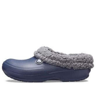 Crocs Stay Warm Cozy Wear-Resistant Sports Unisex Blue Sandals 204563-4HE