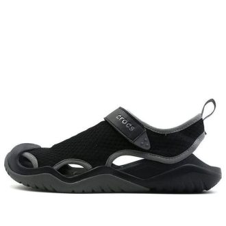 Crocs Swiftwater Sandals “Black Dark Grey” 205289-001