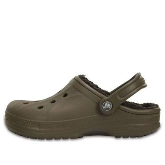 Crocs Winter Lined Clogs “Walnut Espresso” 203766-23J
