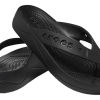 Crocs (WMNS) Baya Platform Cut Out Detail Flip Flops “Black” 208395-001