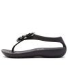 Crocs (WMNS) Breathable Cozy Lightweight Black Sandals 205600-060
