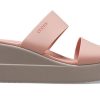 Crocs (WMNS) Brooklyn Lightweight Pale Pink Sandals 206219-6RL