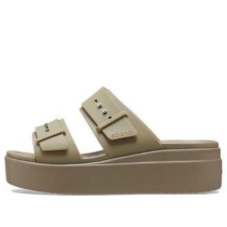 Crocs (WMNS) Brooklyn Low Sandals “Khaki” 207431