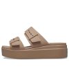 Crocs (WMNS) Brooklyn Sandal Low Wedge “Latte” 207431-2Q9