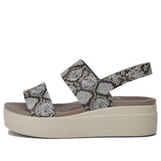 Crocs (WMNS) Brooklyn Thick Sole Casual Sandals Gray 206453-93T