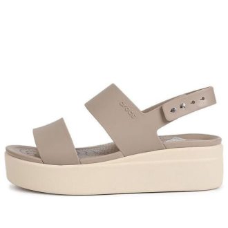 Crocs (WMNS) Brooklyn Thick Sole Sandals Gray 206453-15W