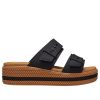 Crocs (WMNS) Brooklyn Woven Buckle Sandals “Black Brown” 209978-001