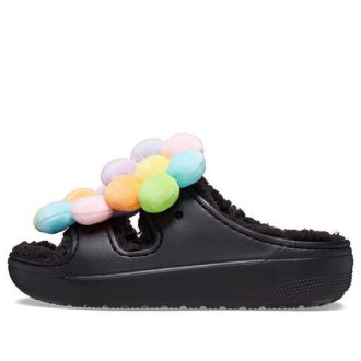 Crocs (WMNS) Classic Cozy Daisy Clogs “Black Multi” 209240-001