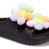 Crocs (WMNS) Classic Cozy Daisy Clogs “Black Multi” 209240-001
