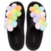 Crocs (WMNS) Classic Cozy Daisy Clogs “Black Multi” 209240-001