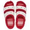 Crocs (WMNS) Classic Cozzzy Holiday Sweater Sandal “White Red” 209227-90H