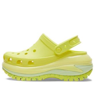 Crocs (WMNS) Classic Crush Clogs “Fluorescent Green” 207988-76M