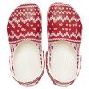 Crocs (WMNS) Classic Holiday Sweater Graphic “Red White” 209237-90H