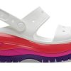 Crocs (WMNS) Classic Mega Crush Sandal “White Red Purple” 207989-94S