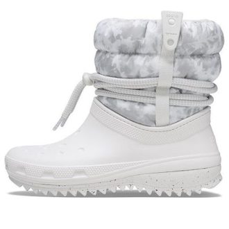 Crocs (WMNS) Classic Neo Puff Luxe Boots “White Grey” 207312-1CR Crocs (WMNS) Classic Neo Puff Luxe Boots “White Grey” 207312-1CR