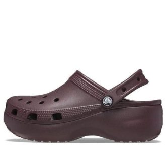 Crocs (WMNS) Classic Platform Clogs “Dark Cherry” 206750-6WD