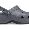 Crocs (WMNS) Classic Platform Glitter II Clog “Black” 207770-001