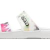 Crocs (WMNS) Classic Tie-dye Graphic Sandal “Black Green” 207283-94S