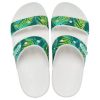 Crocs (WMNS) Classic Tropical Outdoor Flat Heel Sports Slippers White Green 207183-94S