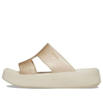 Crocs (WMNS) Getaway Platform H-Strap Sandals “White Brown” 209667-160