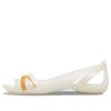 Crocs (WMNS) II Flat White Orange Sandals 204912-12U
