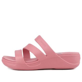 Crocs (WMNS) Monterey Strappy Wedge “Pink” 206304-682